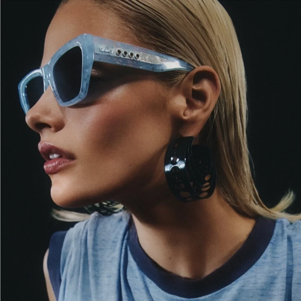Quay Australia NoApologies Arctic Tort Frame/Blue Grad. Lens Limited Edition!!😎